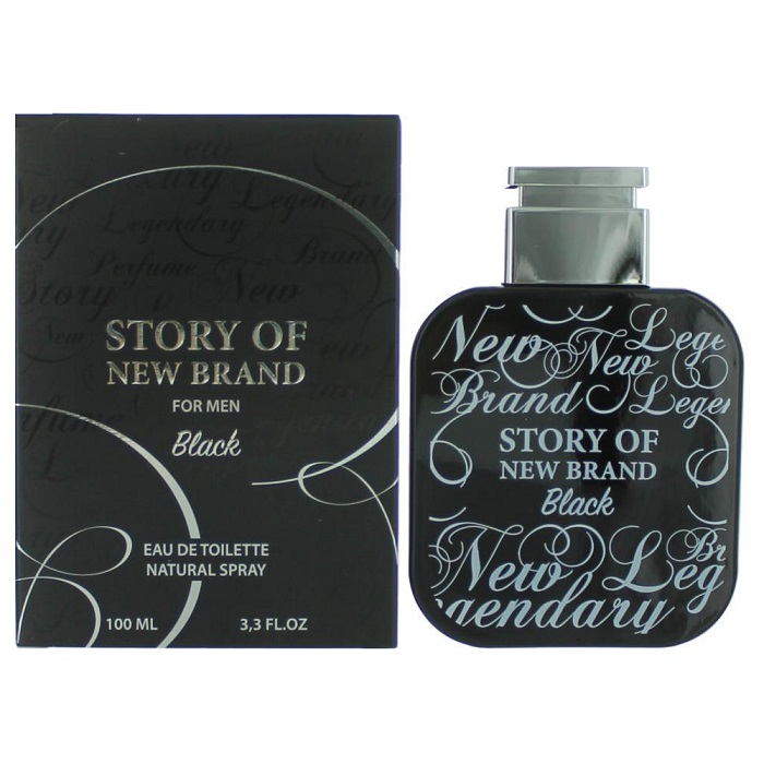 Story of Black Cologne by New Brand 3.3oz Eau De Toilette spray for men